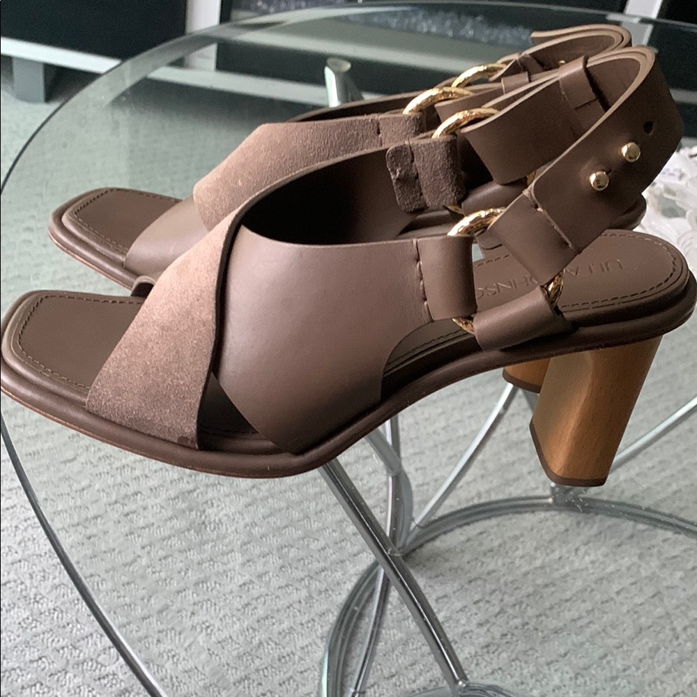 Ulla Johnson Brown Strappy Heeled Sandals